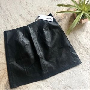BB Dakota Eloy Leather Miniskirt Sz 4 NWT